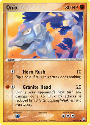 069 / 109 Onix comune (EN) -NEAR MINT-