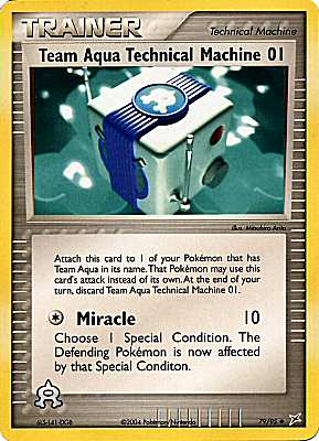 79 / 95 Team Aqua Technical Machine 01 non comune (EN) -NEAR MINT-