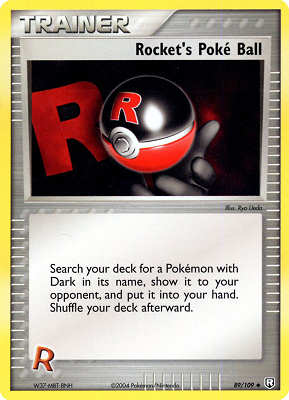 089 / 109 Rocket's Poke' Ball non comune (EN) -NEAR MINT-