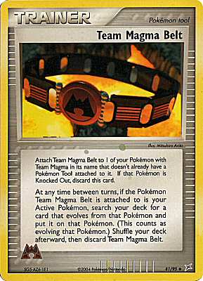 81 / 95 Team Magma Belt non comune (EN) -NEAR MINT-