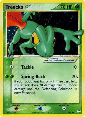 109 / 109 Treecko "Star" rara "star" foil (EN) -NEAR MINT-