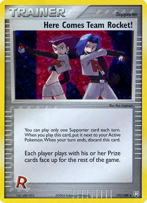 111 / 109 Here Comes Team Rocket! rara foil (EN) -NEAR MINT-