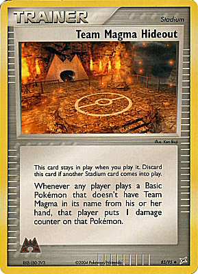 83 / 95 Team Magma Hideout non comune (EN) -NEAR MINT-
