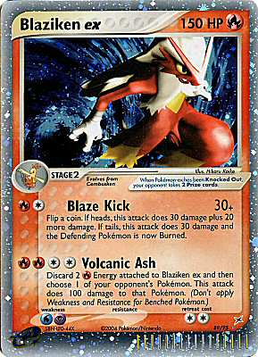 89 / 95 Blaziken EX rara ex foil (EN) -NEAR MINT-