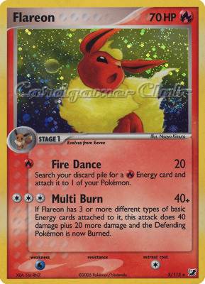 005 / 115 Flareon rara foil (EN) -NEAR MINT-