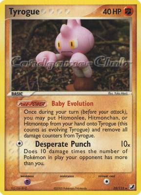 033 / 115 Tyrogue rara (EN) -NEAR MINT-