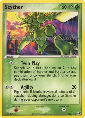 046 / 115 Scyther non comune (EN) -NEAR MINT-