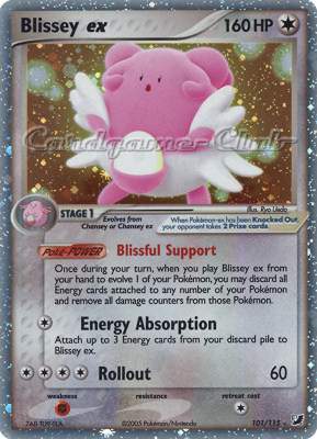 101 / 115 Blissey EX rara ex foil (EN) -NEAR MINT-