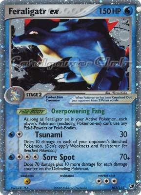 103 / 115 Feraligatr EX rara ex foil (EN) -NEAR MINT-