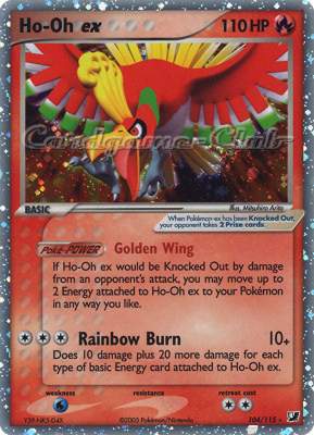 104 / 115 Ho-Oh EX rara ex foil (EN) -NEAR MINT-