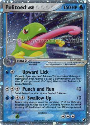 107 / 115 Politoed EX rara ex foil (EN) -NEAR MINT-