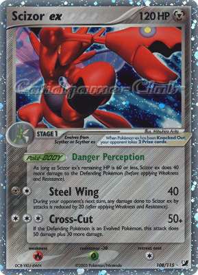 108 / 115 Scizor EX rara ex foil (EN) -NEAR MINT-