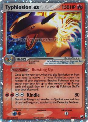 110 / 115 Typhlosion EX rara ex foil (EN) -NEAR MINT-