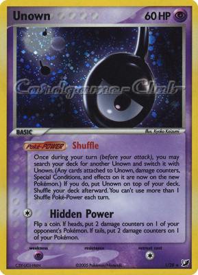 ! / 28 Unown rara foil (EN) -NEAR MINT-