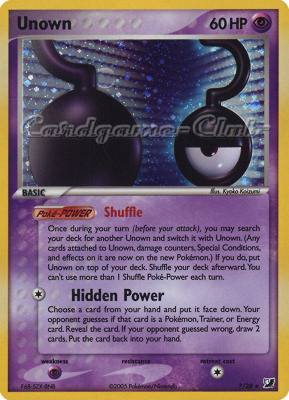? / 28 Unown rara foil (EN) -NEAR MINT-