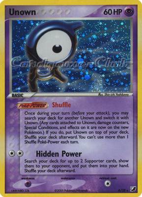 A / 28 Unown rara foil (EN) -NEAR MINT-