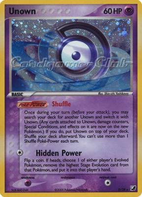 D / 28 Unown rara foil (EN) -NEAR MINT-
