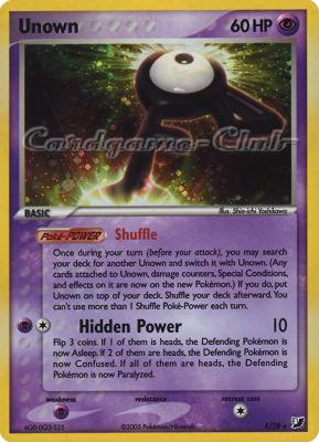 F / 28 Unown rara foil (EN) -NEAR MINT-