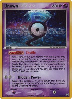 G / 28 Unown rara foil (EN) -NEAR MINT-