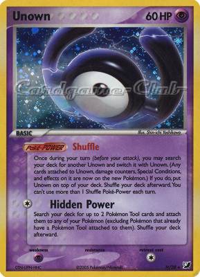H / 28 Unown rara foil (EN) -NEAR MINT-