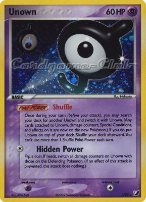 J / 28 Unown rara foil (EN) -NEAR MINT-
