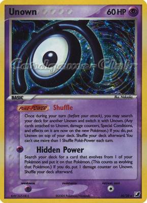 M / 28 Unown rara foil (EN) -NEAR MINT-