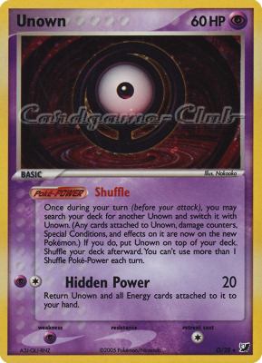 O / 28 Unown rara foil (EN) -NEAR MINT-