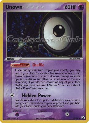 Q / 28 Unown rara foil (EN) -NEAR MINT-