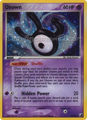 W / 28 Unown rara foil (EN) -NEAR MINT-
