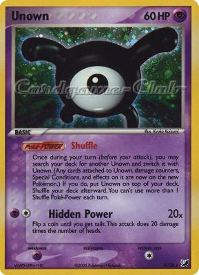 X / 28 Unown rara foil (EN) -NEAR MINT-