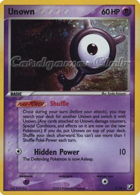 Y / 28 Unown rara foil (EN) -NEAR MINT-