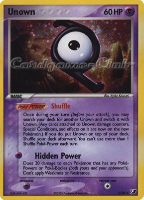 Z / 28 Unown rara foil (EN) -NEAR MINT-