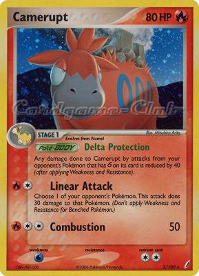 003 / 100 Camerupt rara foil (EN) -NEAR MINT-