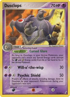 017 / 100 Dusclops rara (EN) -NEAR MINT-