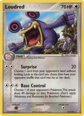 023 / 100 Loudred rara (EN) -NEAR MINT-