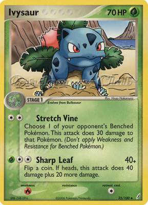 035 / 100 Ivysaur non comune (EN) -NEAR MINT-