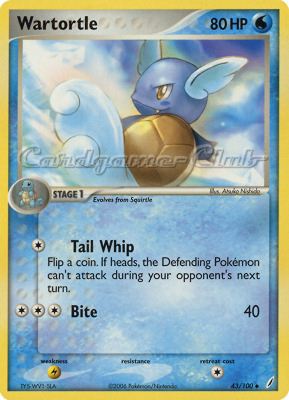 043 / 100 Wartortle non comune (EN) -NEAR MINT-