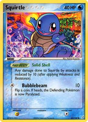 064 / 100 Squirtle comune (EN) -NEAR MINT-