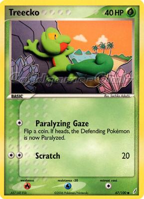 067 / 100 Treecko comune (EN) -NEAR MINT-
