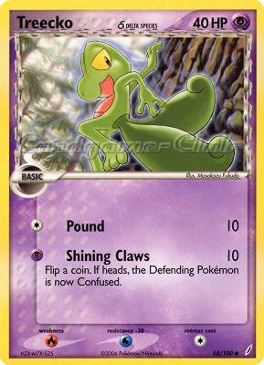068 / 100 Treecko Delta Species comune (EN) -NEAR MINT-