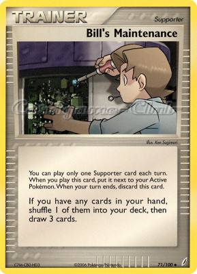 071 / 100 Bill's Maintenance non comune (EN) -NEAR MINT-