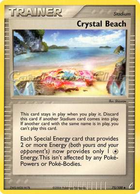 075 / 100 Crystal Beach non comune (EN) -NEAR MINT-