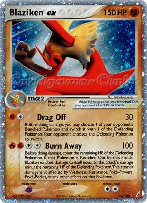090 / 100 Blaziken EX rara ex foil (EN) -NEAR MINT-