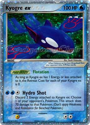 095 / 100 Kyogre EX rara ex foil (EN) -NEAR MINT-
