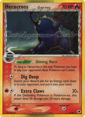 003 / 101 Heracross Delta Species rara foil (EN) -NEAR MINT-