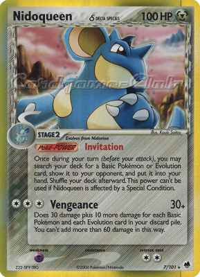 007 / 101 Nidoqueen Delta Species rara foil (EN) -NEAR MINT-