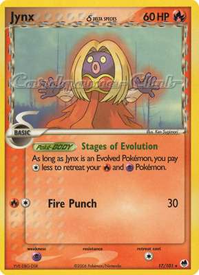 017 / 101 Jynx Delta Species rara (EN) -NEAR MINT-