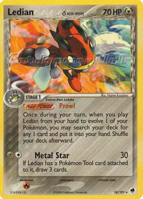 018 / 101 Ledian Delta Species rara (EN) -NEAR MINT-