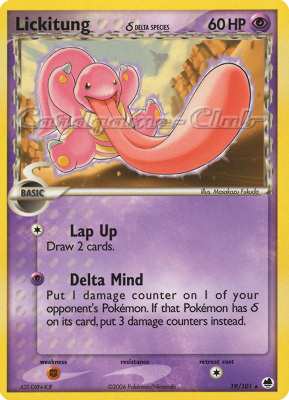 019 / 101 Lickitung Delta Species rara (EN) -NEAR MINT-