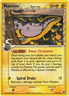 020 / 101 Mantine Delta Species rara (EN) -NEAR MINT-